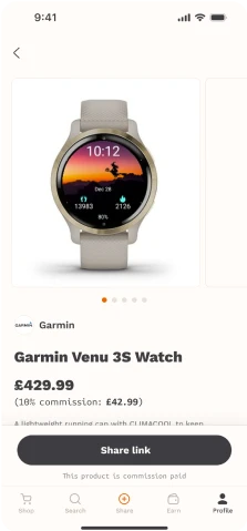 Garmin watch product